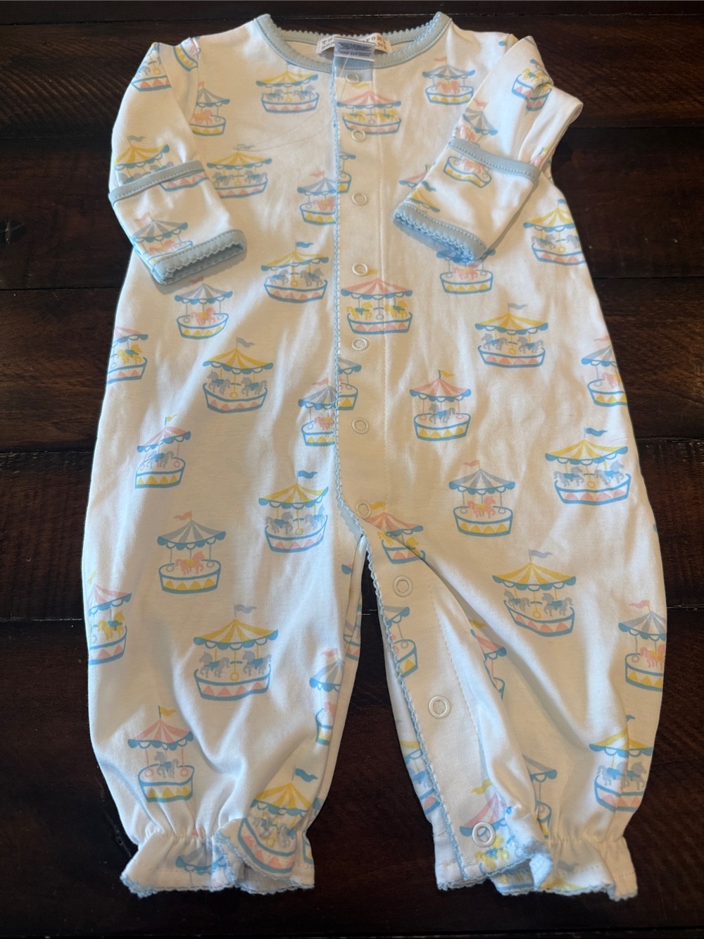 NWOT The Beaufort Bonnet Company Carousel Twinkle Twinkle 2-in-1 Gown NB